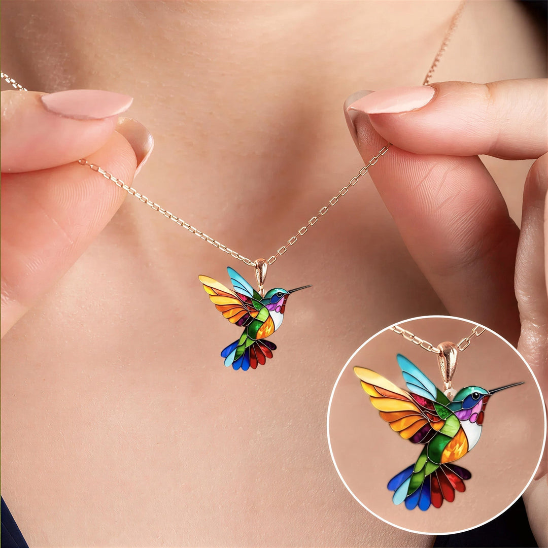 Boucles d'oreilles Colibri avec collier gratuit