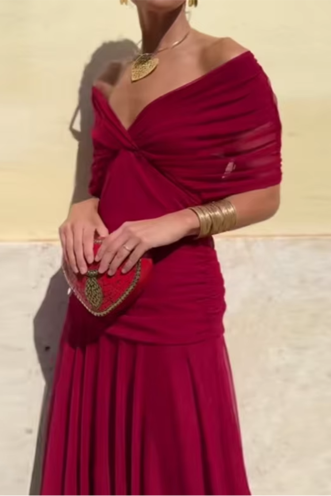 ANA | ROBE MAXI PLISSEE ÉLÉGANTE