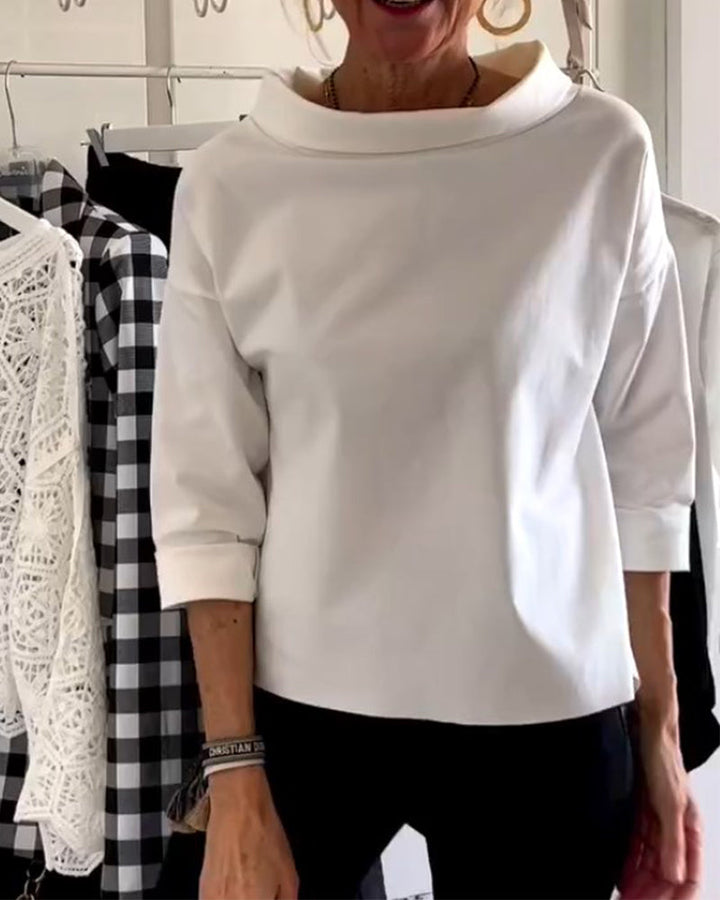WIEBKE I BLOUSE CONFORTABLE À MANCHES 3/4