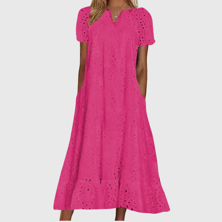 Avril | Robe Midi Élégante et Fluide