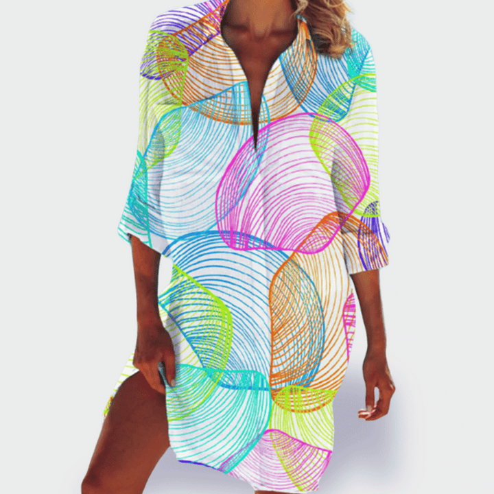 BRIGITTE | ROBE D'ÉTÉ COLORÉE ET LÉGÈRE