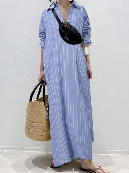 Zalia™ - Robe Urban Stripe