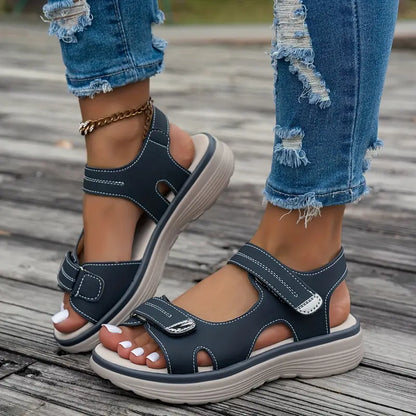 Alia™ | Sandales à talon compensé confortables avec bride de cheville