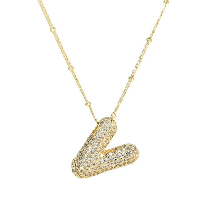 Savannah | Collier avec Lettre à Bulles en Diamant