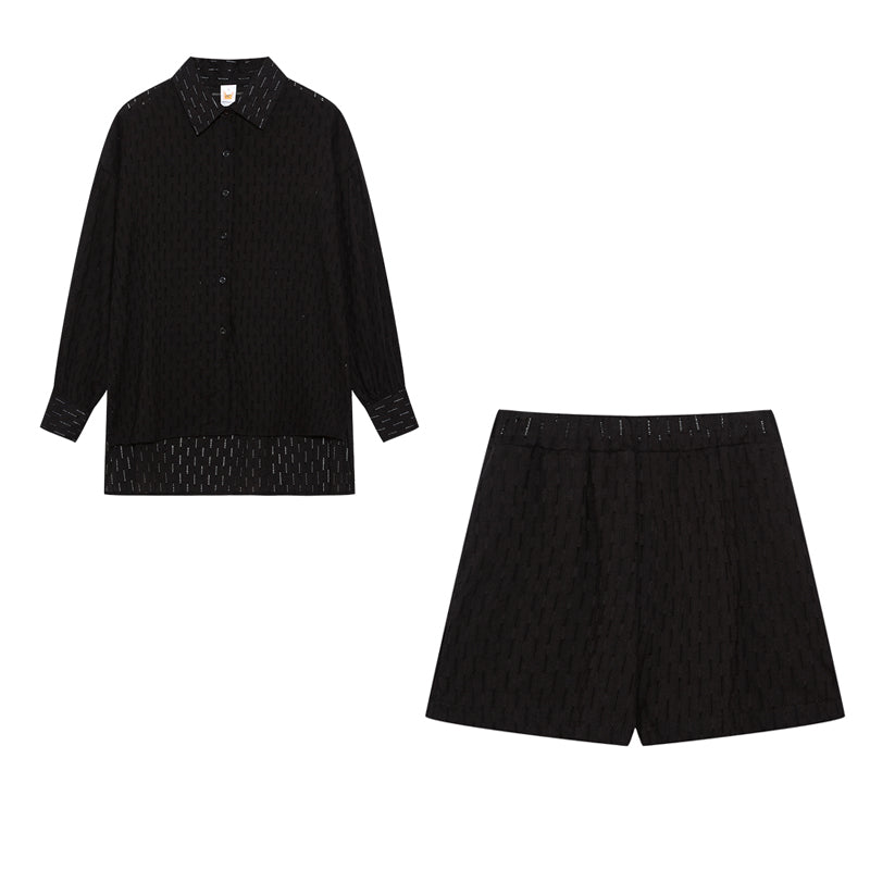 Elizabeth - Ensemble Chemise et Shorts Aérés