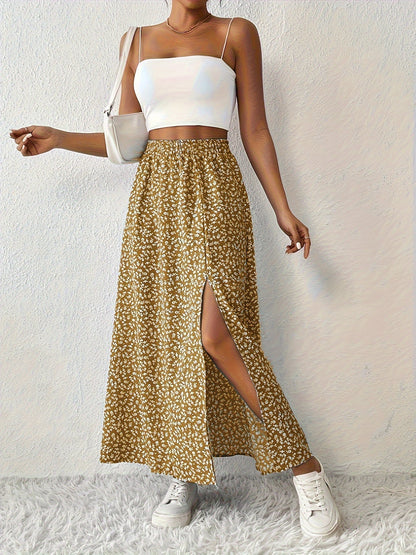 SOLYNNE – JUPE MAXI À IMPRIMÉ FLORAL