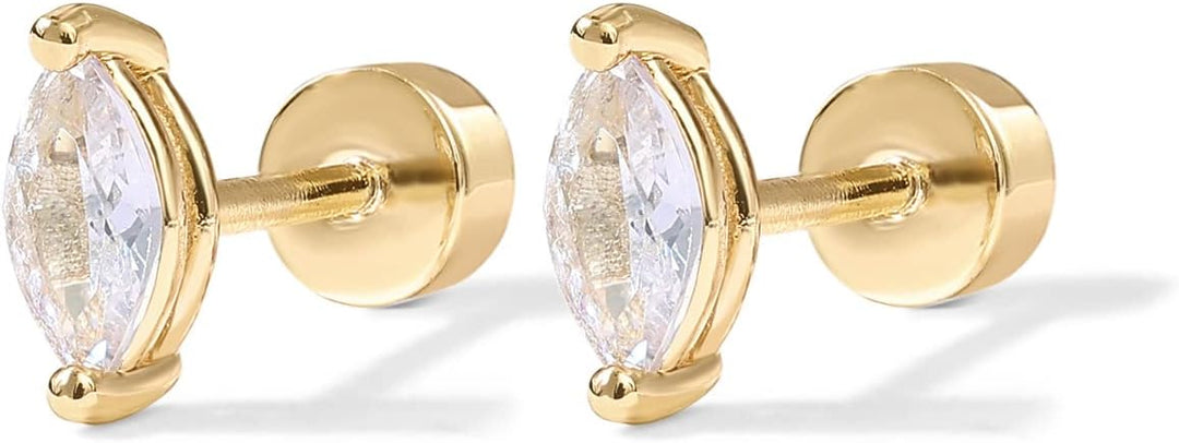 Boucles d'oreilles en forme de poire | Or