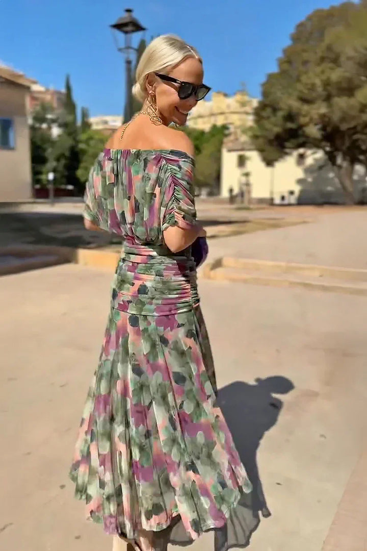 ANA | ROBE MAXI PLISSEE ÉLÉGANTE