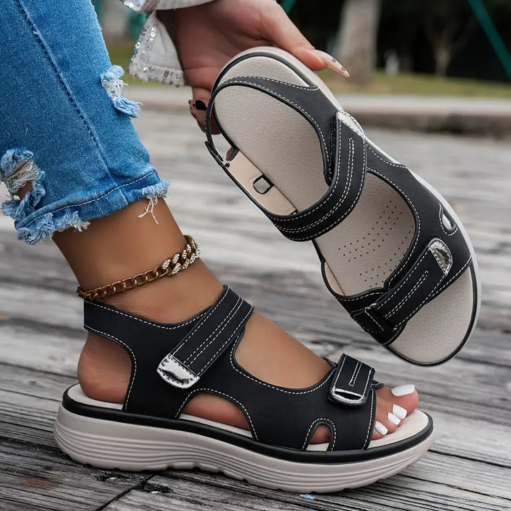 Alia™ | Sandales à talon compensé confortables avec bride de cheville