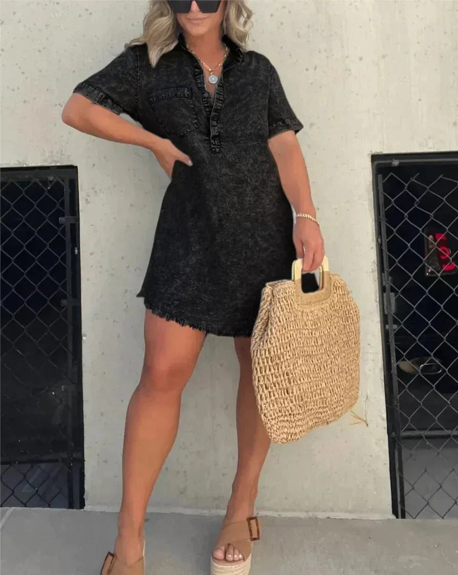 Vera - Robe Chemise en Denim