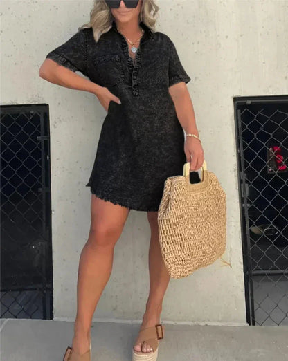 Vera - Robe Chemise en Denim