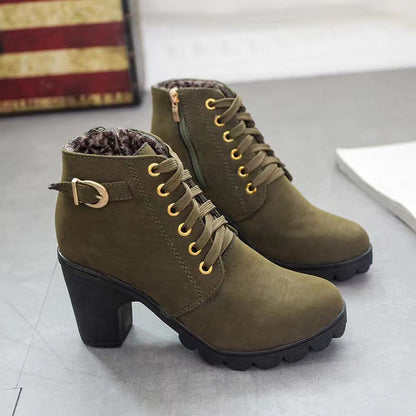 Stivali con Tacco Chunky da Donna