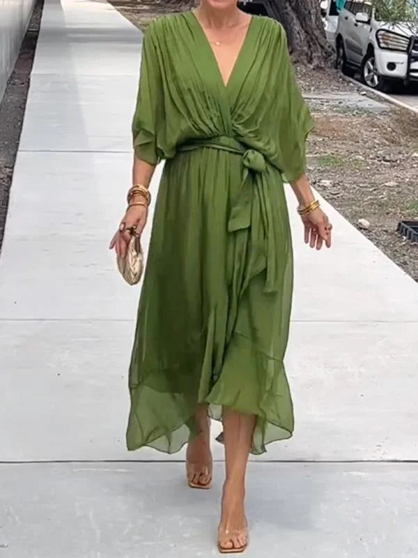 Mia | Robe Enveloppe Chic pour femme | Midi