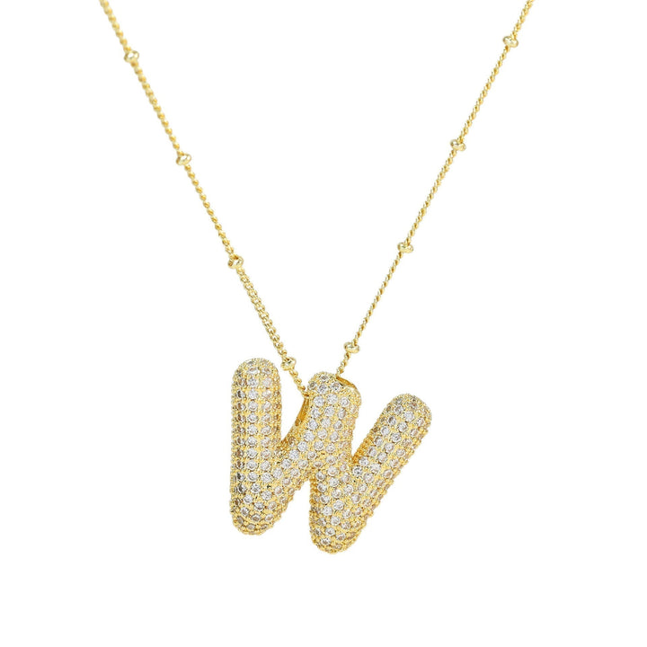 Savannah | Collier avec Lettre à Bulles en Diamant