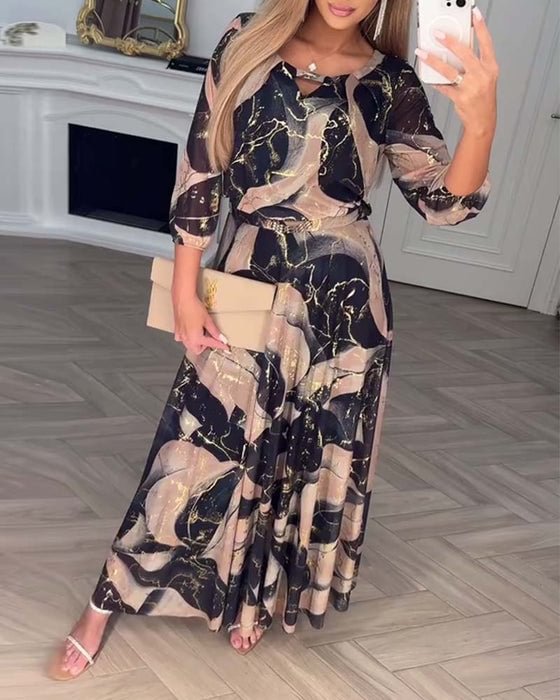 Chavelle™ | Robe en Chiffon Imprimée