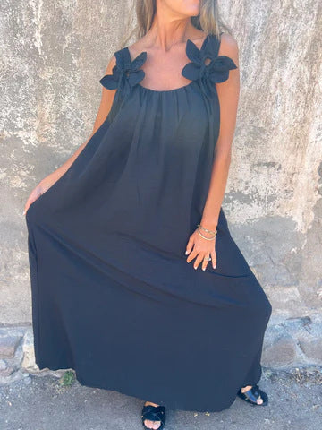 Robe Fleurie Décolletée en U - Élégance Intemporelle