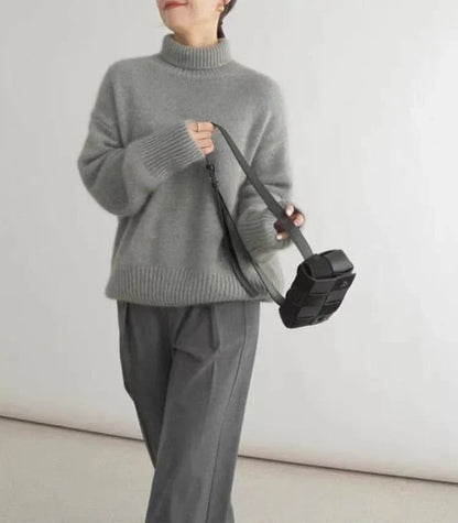Lisette | Pull col roulé en cachemire