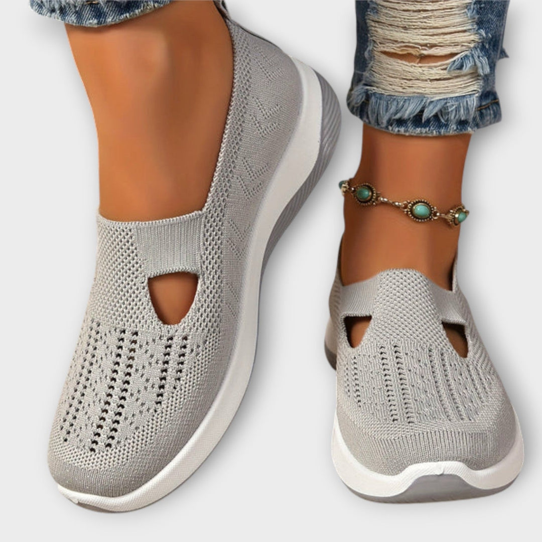 Baskets slip-on en maille confort