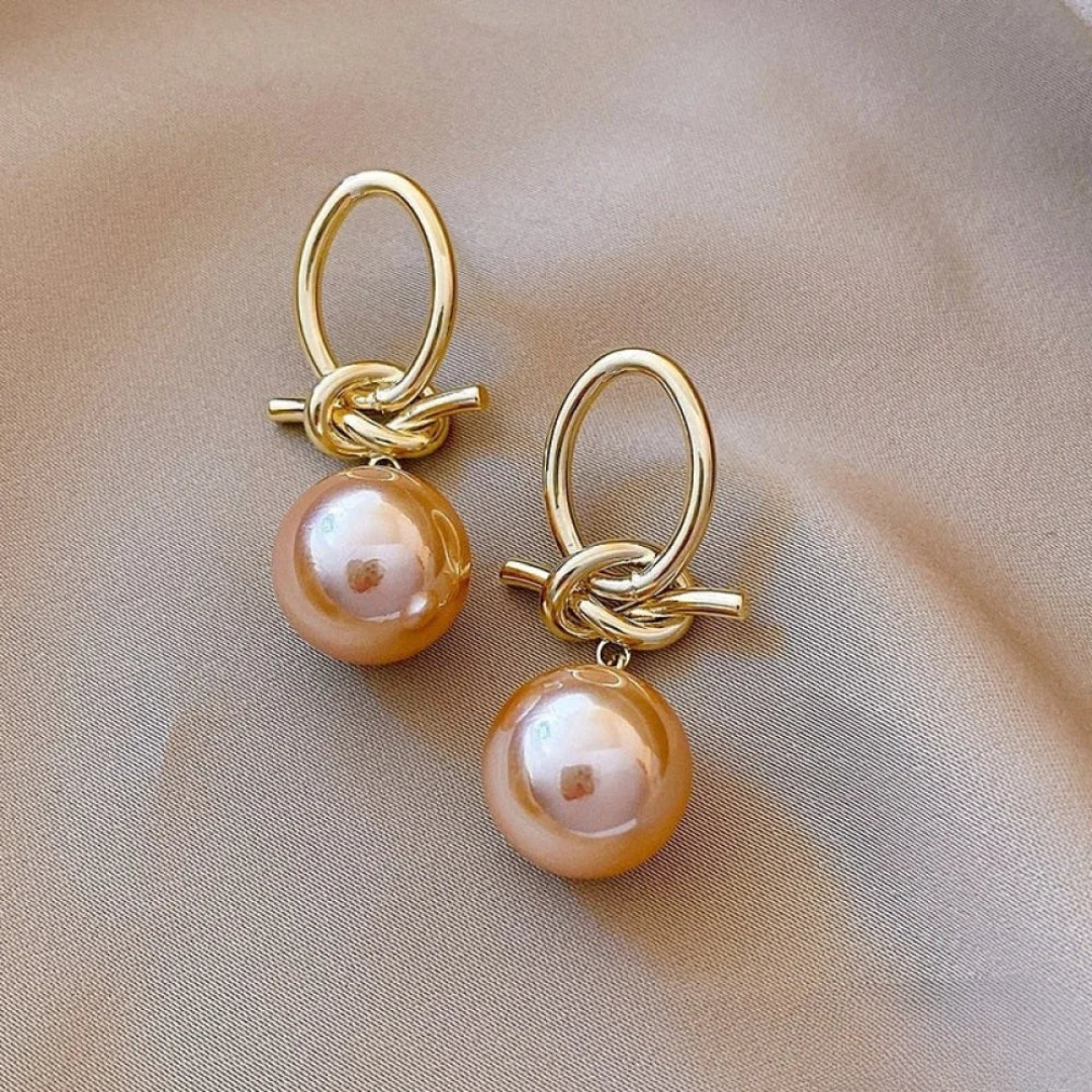 Boucles d'oreilles en perles intemporelles