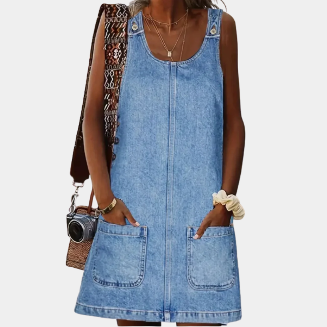 Robe en Denim-Look Relaxed Emma