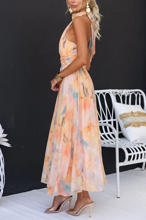 Abigail | Robe Maxi avec Imprimé