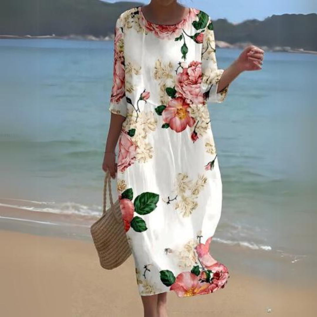 Alina – Robe Midi Fluide