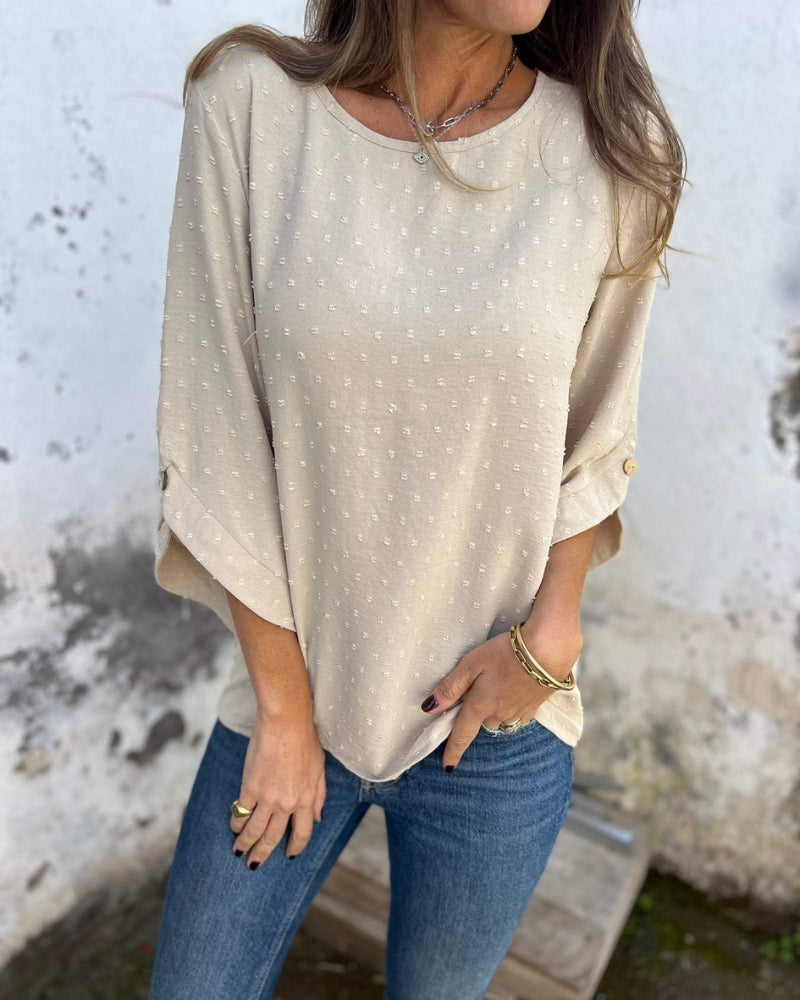 VARENA - Blouse en Chiffon Jacquard Chic