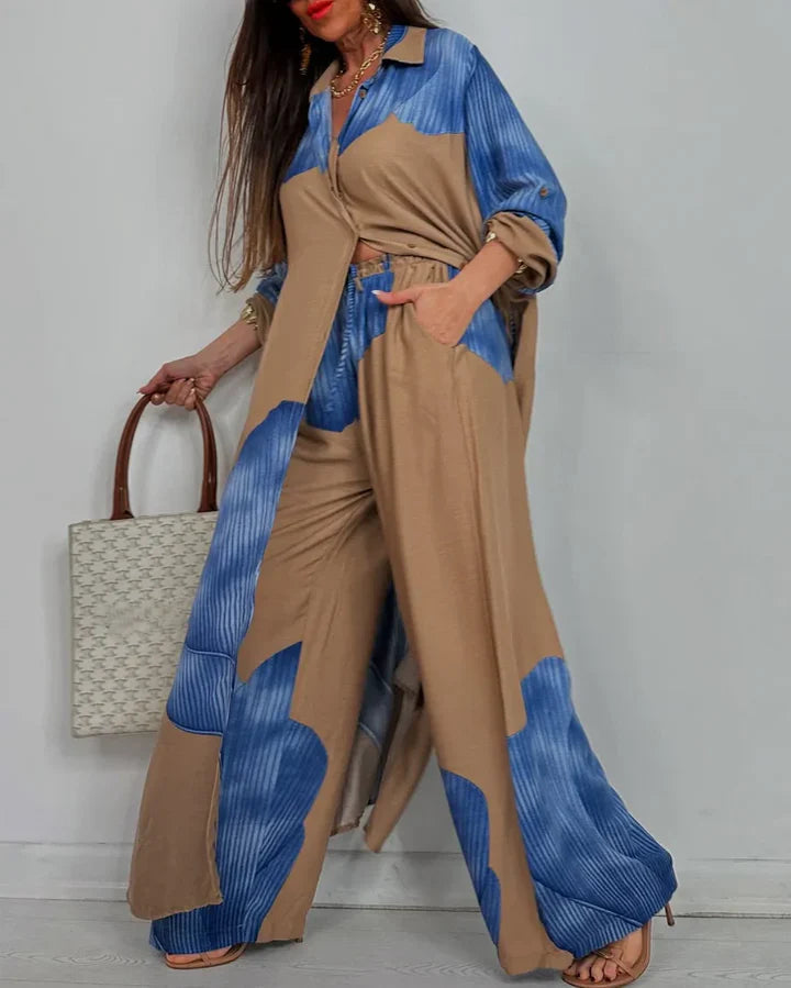 AMARA – ENSEMBLE DE DEUX PIÈCES EN TISSU ÉLÉGANT