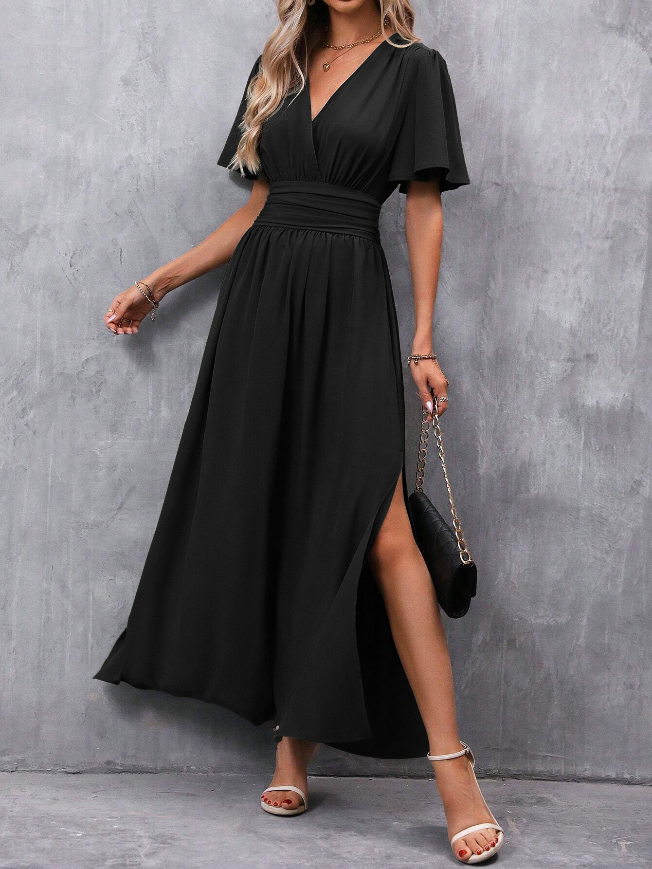 Rosabella - Robe femme à taille froncée
