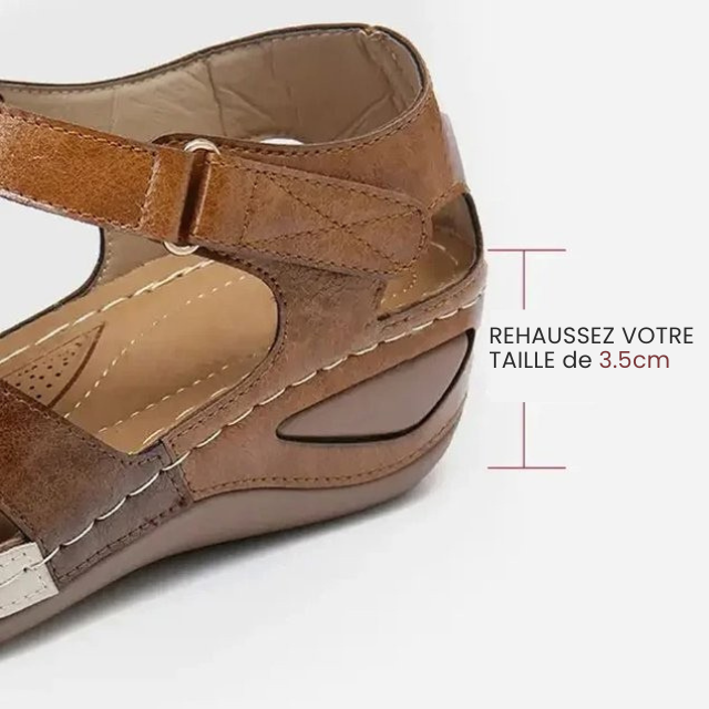 Vera - Sandale à Talon Wedge et Coussin