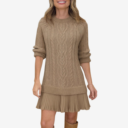 Robe en Pull Tressé