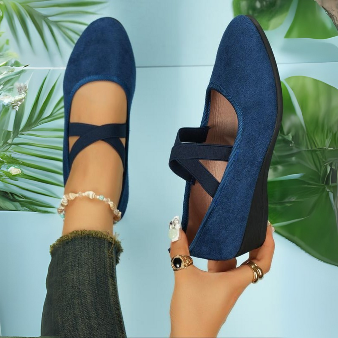 Anna | Ballerines à Talon Wedge Fermées