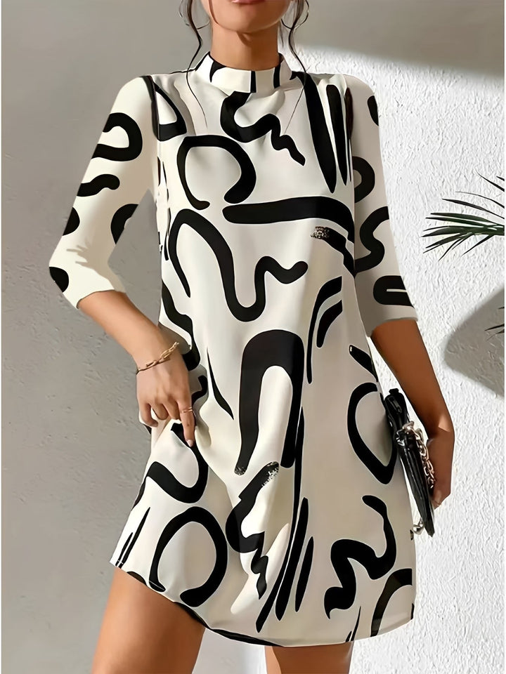 Casey - Robe mini élégante avec manches 3/4 pour femmes