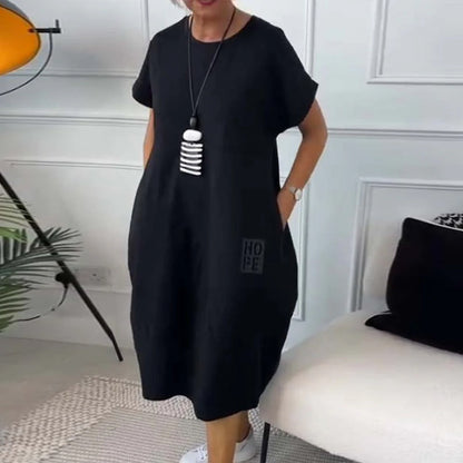 Zuzanna | Robe d'Été Légère avec Col Ronde