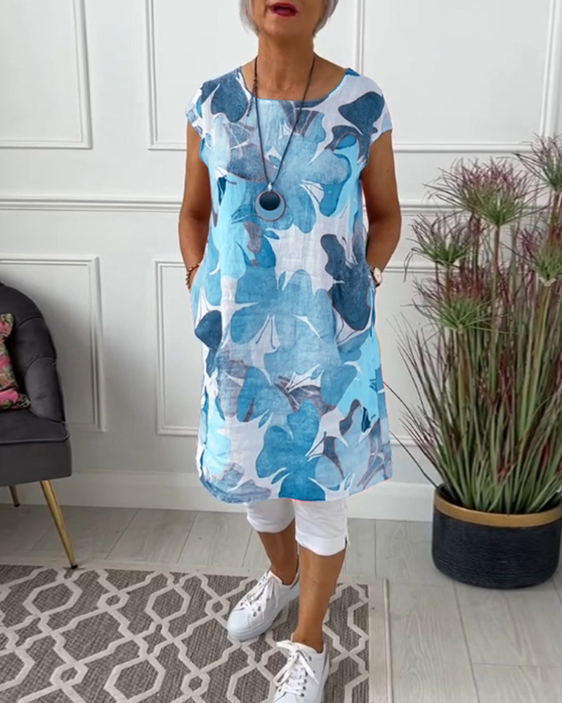 Robe Fleurie Ingrid - Élégance Informelle et Confort Quotidien