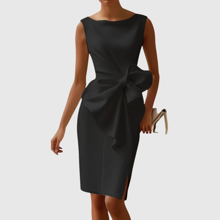 Ainsley | Robe Midi Sans Manches Élégante