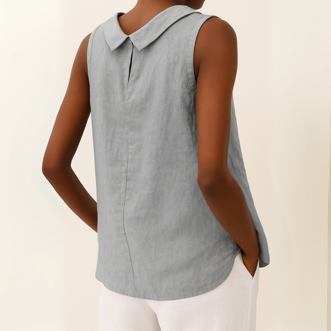 BLOUSE EN LIN SANS MANCHES DAJA