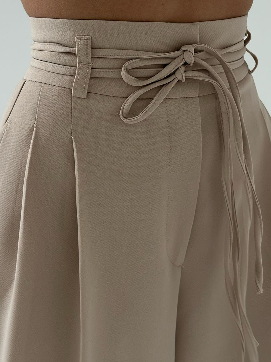 Josephine | Pantalons Taille Haute à Jambes Larges