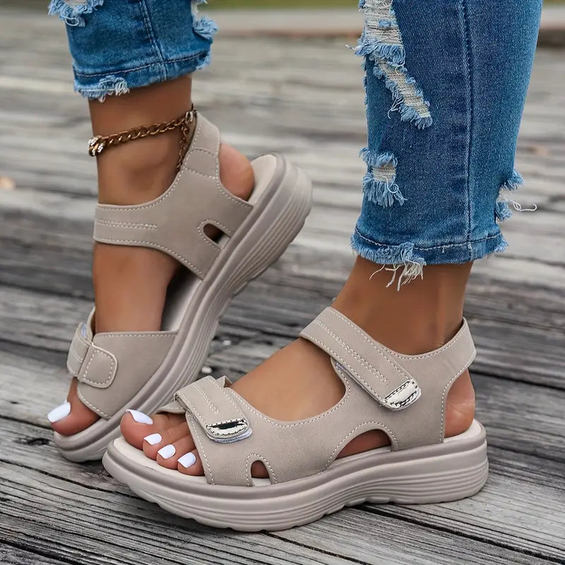 Alia™ | Sandales à talon compensé confortables avec bride de cheville