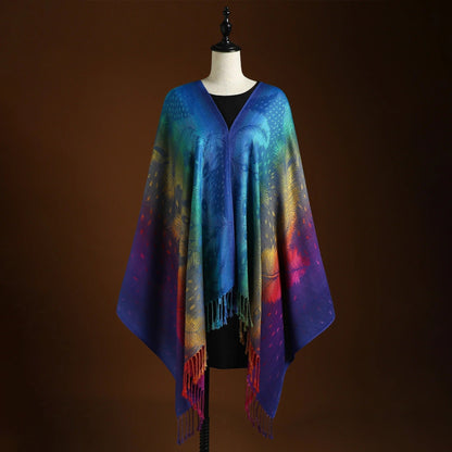 CÉLIA – ÉCHARPE ARTISTIQUE À MOTIFS RAFFINÉS