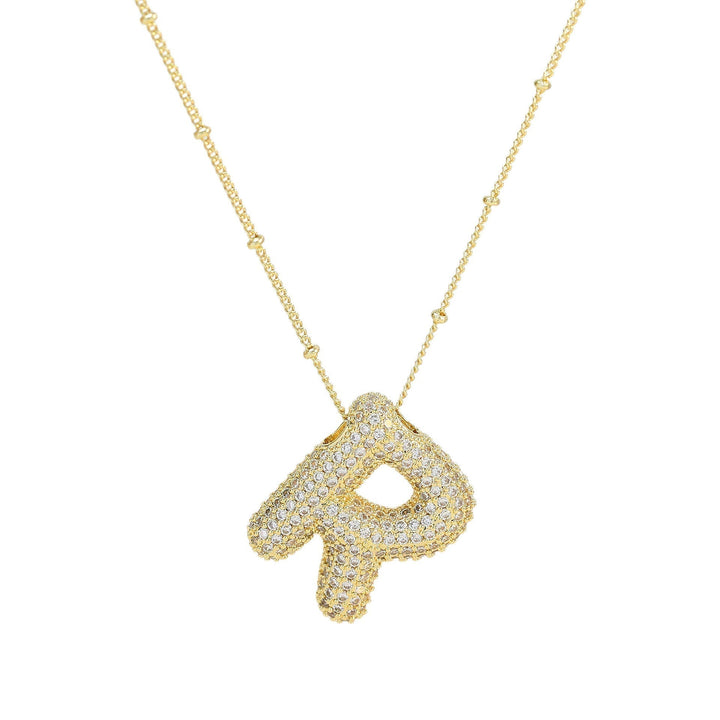 Savannah | Collier avec Lettre à Bulles en Diamant