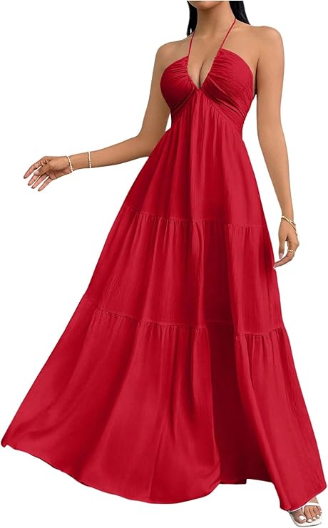 Robe Maxi Fluide Élégante - Coupe Flatteuse et Confortable