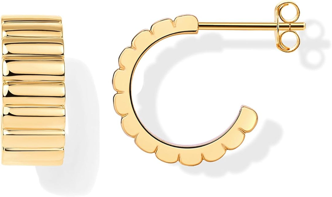 Boucles d'oreilles Classic Ridge | Or