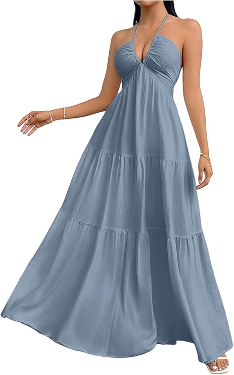 Robe Maxi Fluide Élégante - Coupe Flatteuse et Confortable