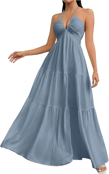 Robe Maxi Fluide Élégante - Coupe Flatteuse et Confortable