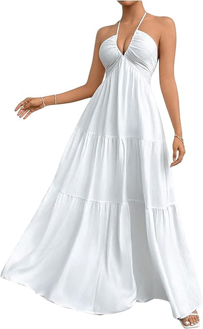 Robe Maxi Fluide Élégante - Coupe Flatteuse et Confortable
