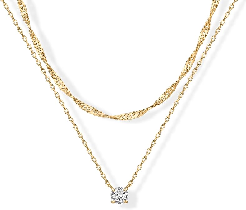 Collier Halo Superposé | Or