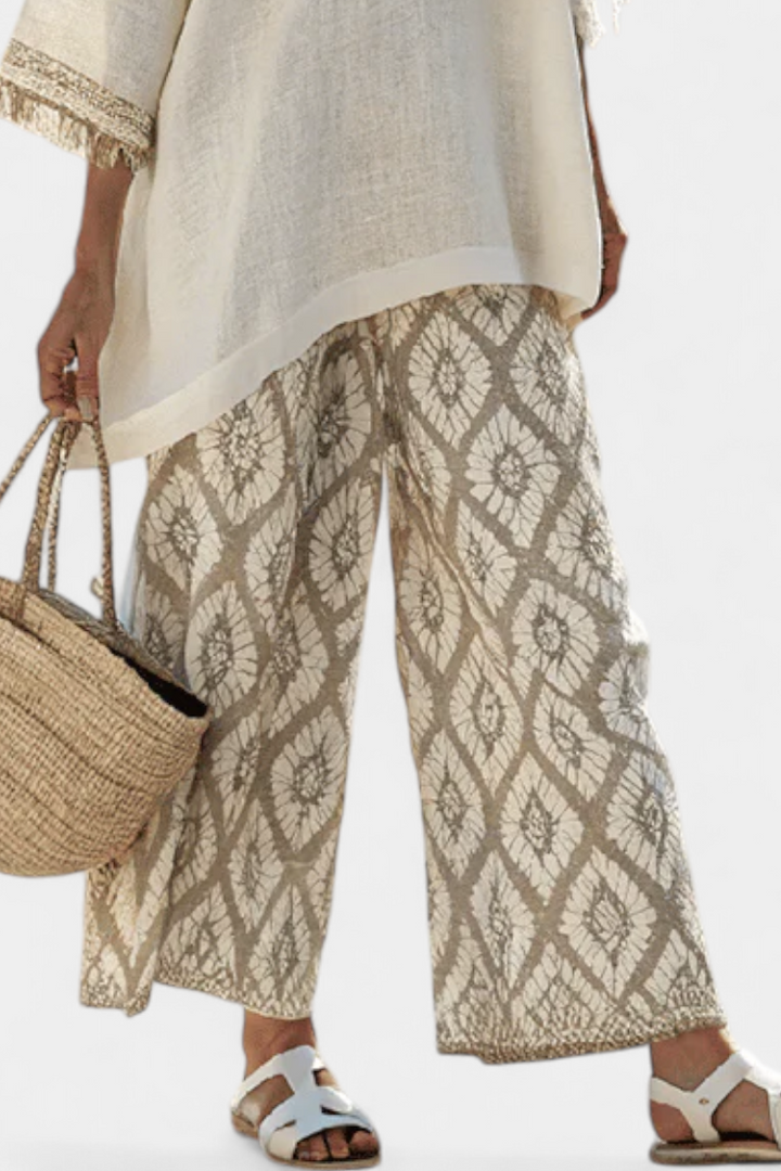 Alverra | Ensemble Haut Sophistiqué & Pantalon Décontracté