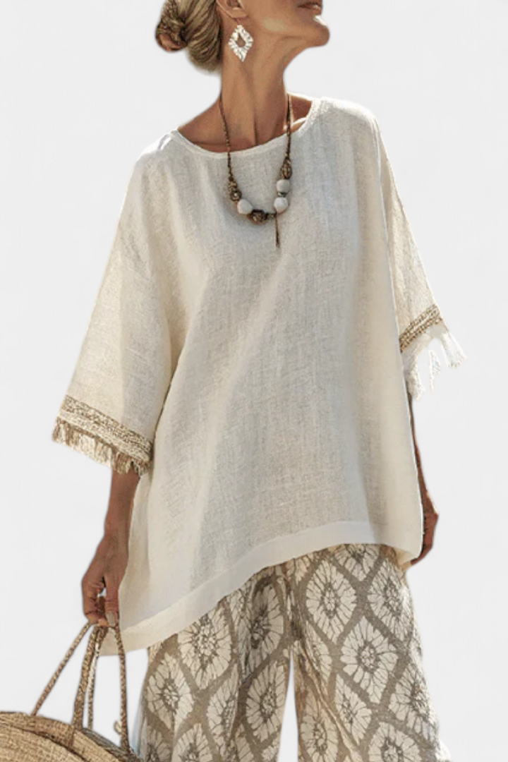 Alverra | Ensemble Haut Sophistiqué & Pantalon Décontracté