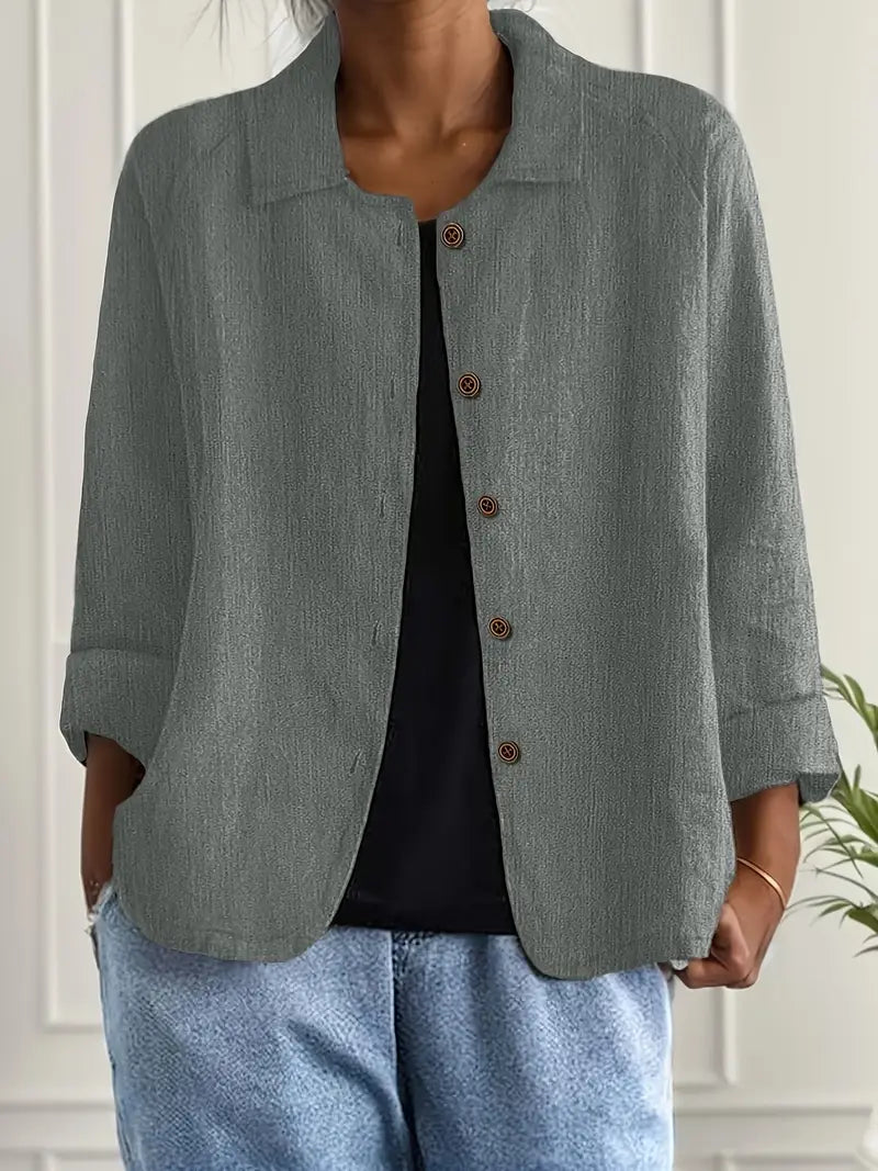 Marilla™ – Cardigan chemise léger classique